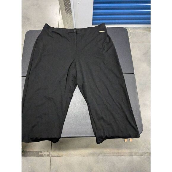 NWT Magaschoni Cropped Pant Wide Leg Black  Women's Size 2X - Picture 2 of 8